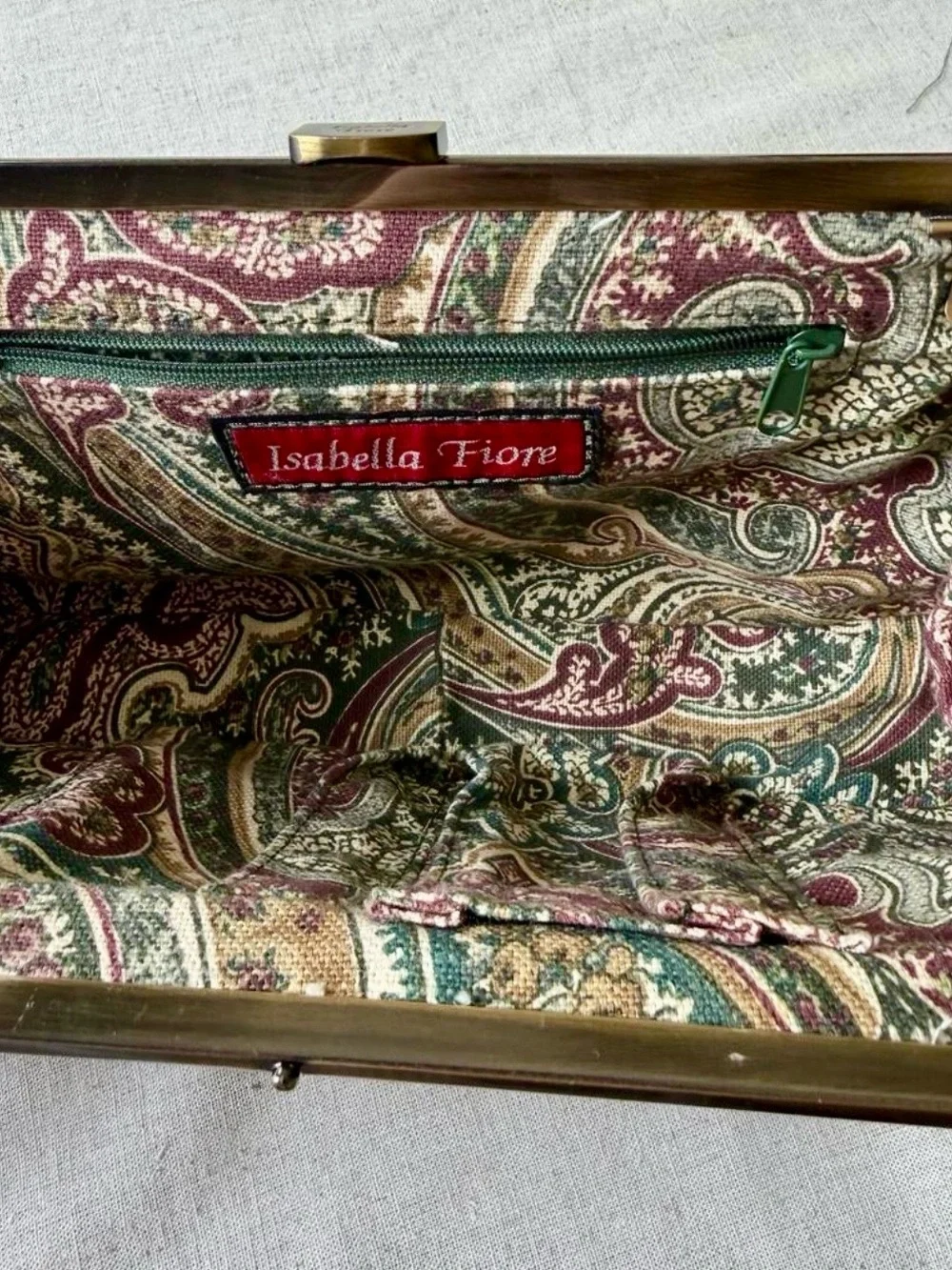 ISABELLA FIORE Black Embroidered Floral Frame Clutch with shoulder strap